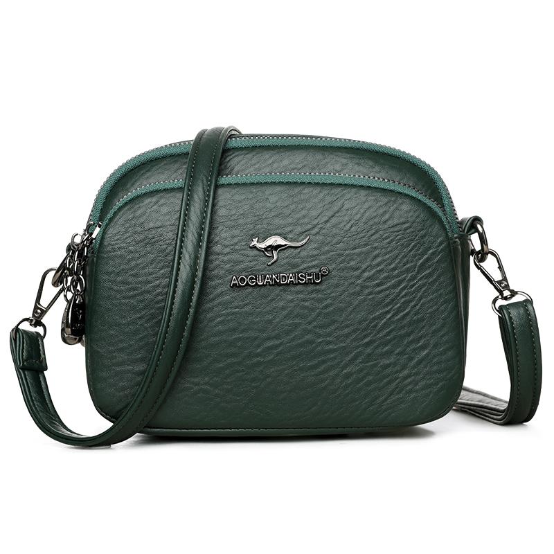 Vintage Simple Women Shoulder Bags Fashion Brand Small Handbag Crossbody Phone Purse Pack Solid Color PU Leather Messenger Bags