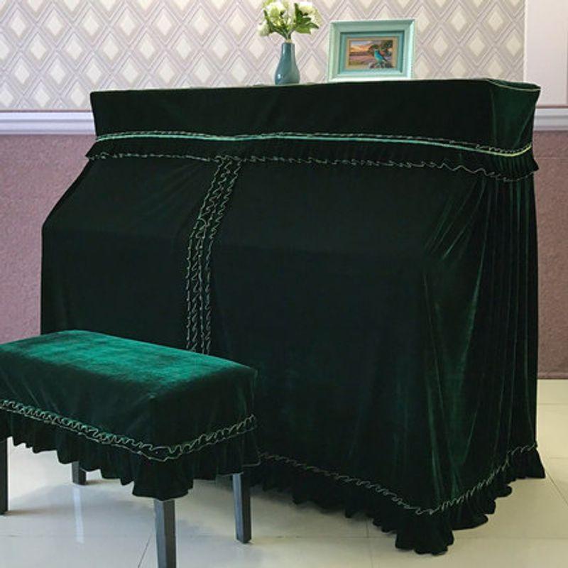 

Чехол для пианино Полный чехол для пианино Утолщенный Южная Корея Бархатный чехол для пианино Высококачественная ткань Европейский Вход Люкс Пылезащитный чехол Минималистичный Serenade Green Single lifting chopsticks set 36*56