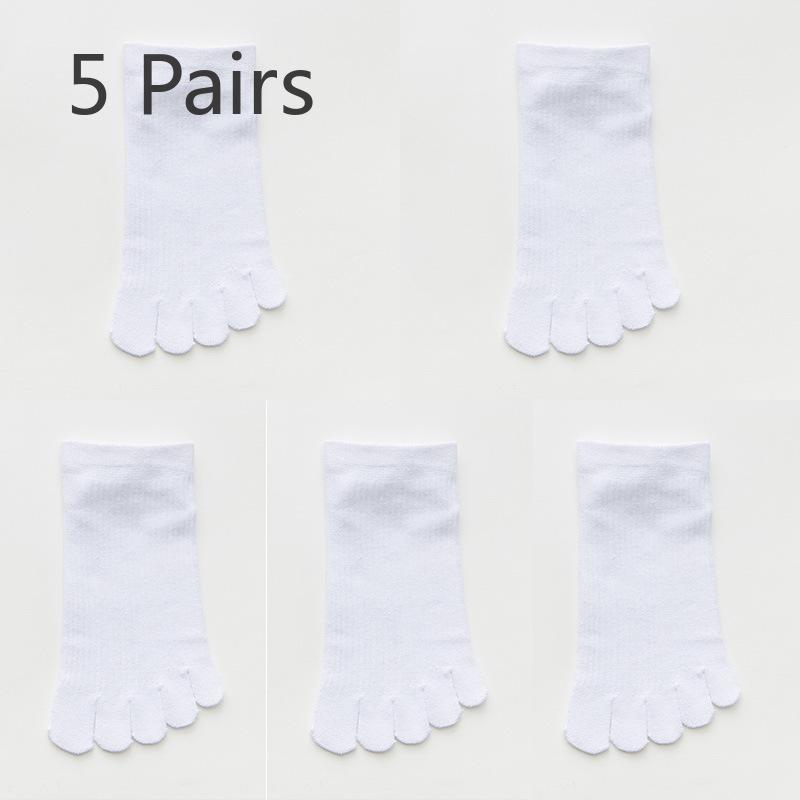 5 Pairs of Female Summer Thin Lovely Deodorizing Sweat Absorbing Breathable Five Toe Socks