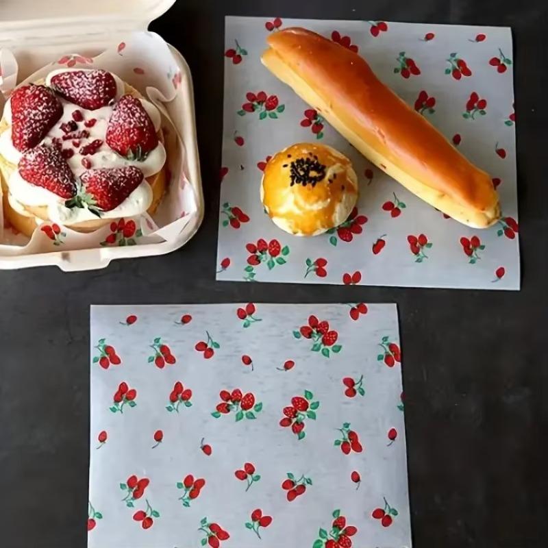 50 ks Kostkovaný papír odolný proti mastnotě Vložky do košíků na jídlo Voskované papírové archy na balení sendvičů, burgerů, hranolků, pečiva