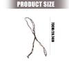 Lightweight Printed Fabric Necklace Layering Beaded Accent Adjustable Scarf Neck Chain Perfect For Gift Giving