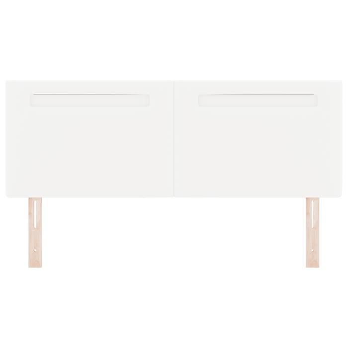 Tête de lit vidaXL Design Simple Blanc Pur 140 cm en Similicuir 42007302