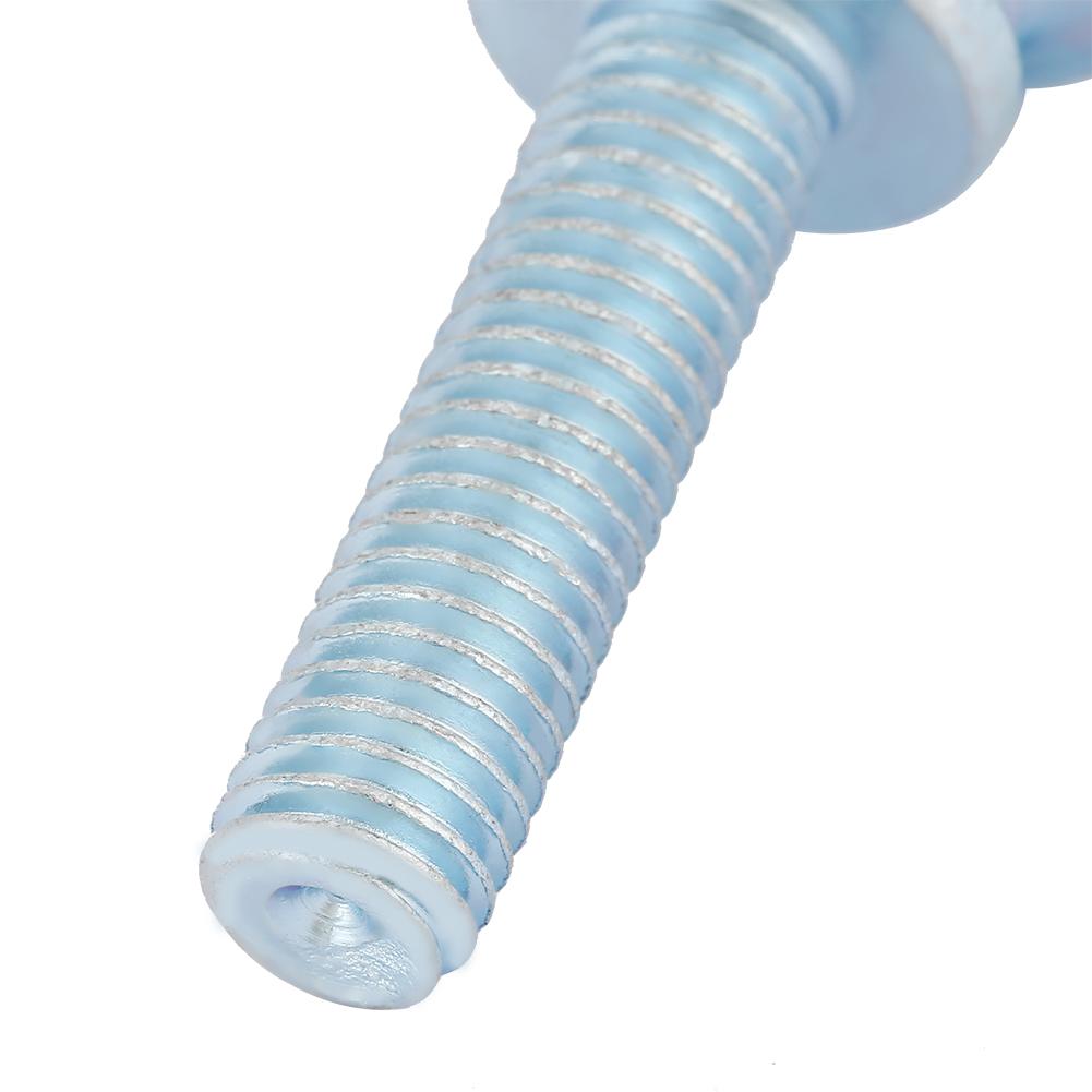 10pcs M8 Zinc Plated Carbon Steel Flat Knurled Head Bolts Thumb Screws (M8*25)