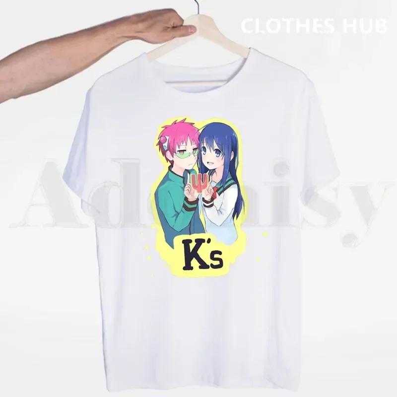 The Disastrous Life Of Saiki K Kusuo No Psi Nan Tshirts Men Fashion Summer T-shirts Tshirt Top Tees Streetwear Harajuku Funny