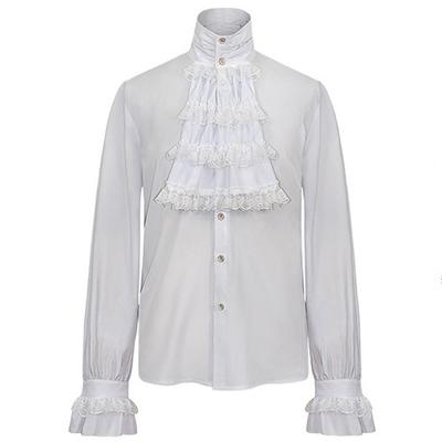 Herren Kinder Hemd Vintage Übermantel Mittelalter Renaissance Viktorianisches Kostüm