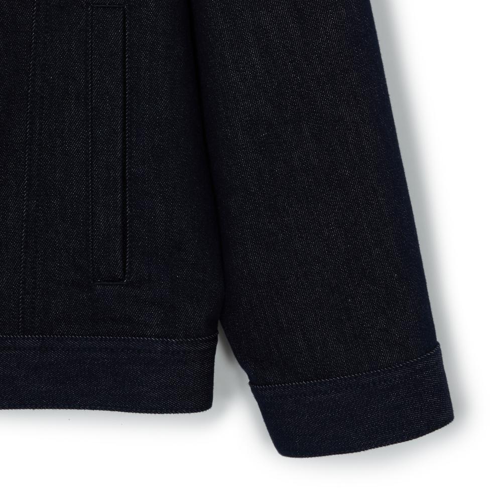 New MLB Denim Mixed Jacquard Dia Monogram Boston Red Sox Denim Jackets Coats Unisex Marine Blue 3ADKM0544-43NYD