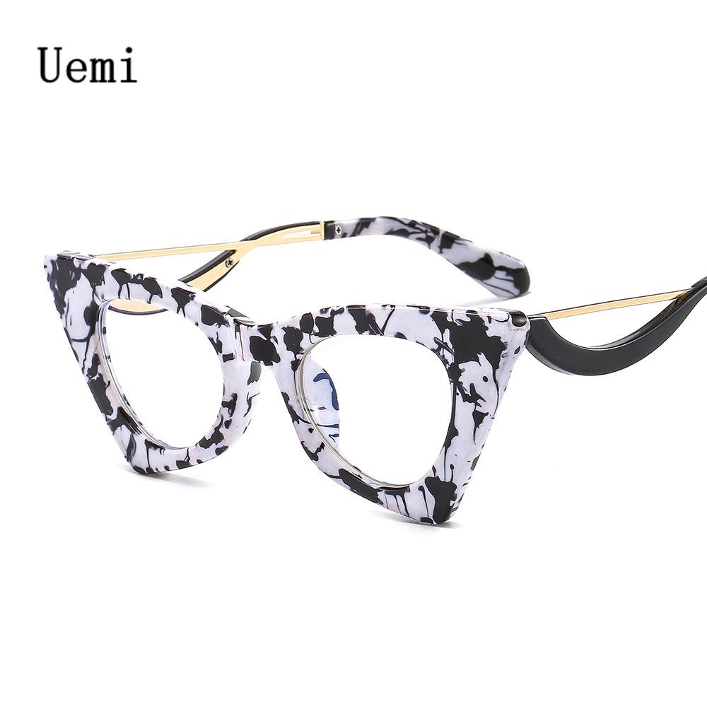 2022 New Fashion Retro Cat Eye Anti Blue Light Glasses For Women Vintage Clear Computer Eyeglasses Ladies Reading Wholesale