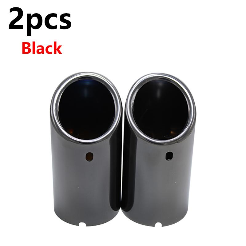 70mm Stainless Steel Car Exhaust Muffler For VW Tiguan MK2 Golf 6 7 Mk7 Jetta Mk6 1.4T 1.6L Exhaust Tip Pipe