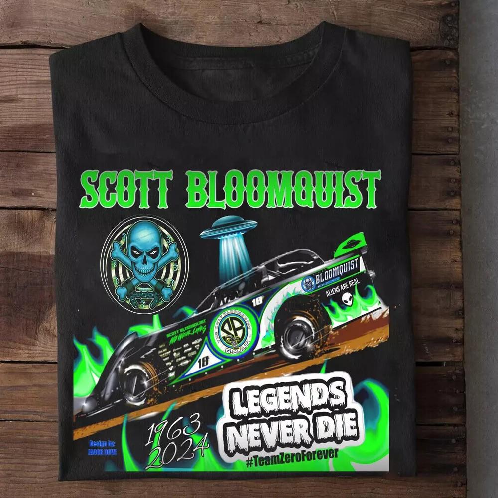 NEW SCOTT BLOOMQUIST 1963-2024 Gift For Fan Black t-Shirt Unisex T-Shirt M