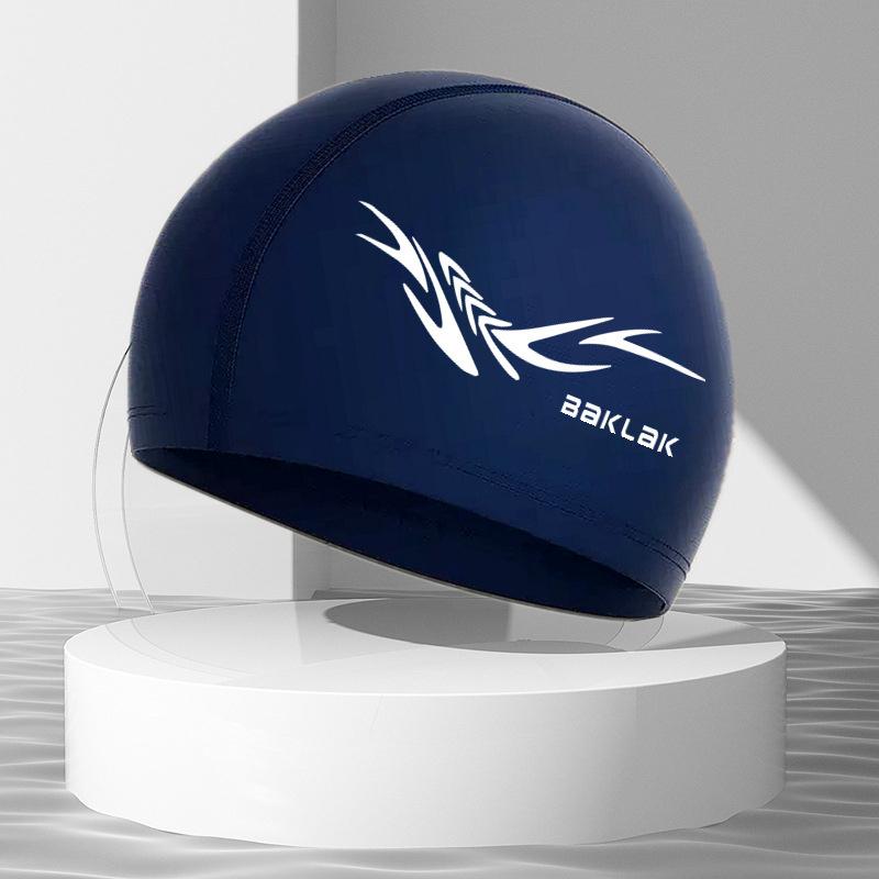 Adult Men's Nylon Swim Cap with Ear Protection Long Hair Sports Swimming Pool Hat for Men And Women