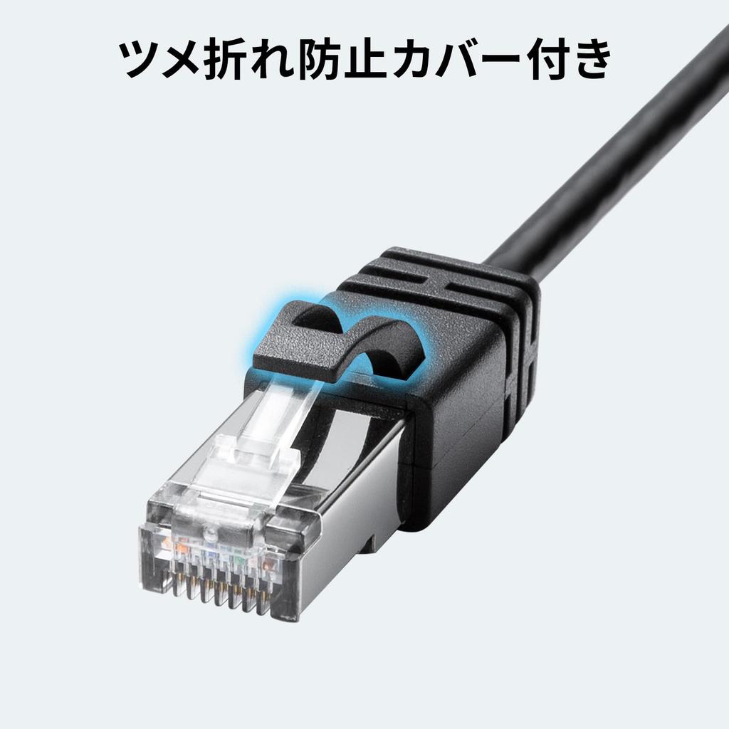 Sanwa Supply USB A to LAN Conversion Cable (Gigabit compatible, 3m) KB-SL6ALAN03BK