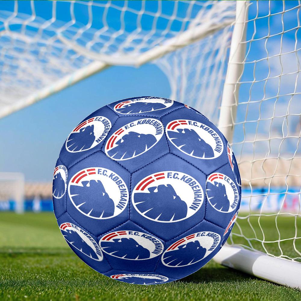 Fc Copenhagen Lion Crest Size 5 Soccer Ball, Suitable for Training and Matches, High-Elasticity, Wear-Resistant Material Gift for Fan