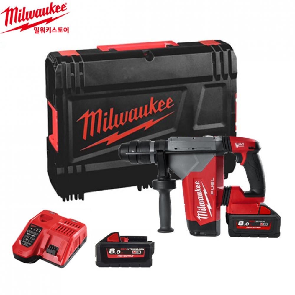 

Перфораторная дрель Milwaukee M18 FUEL SDS Plus II 32 мм, полный набор M18 FHP 802X