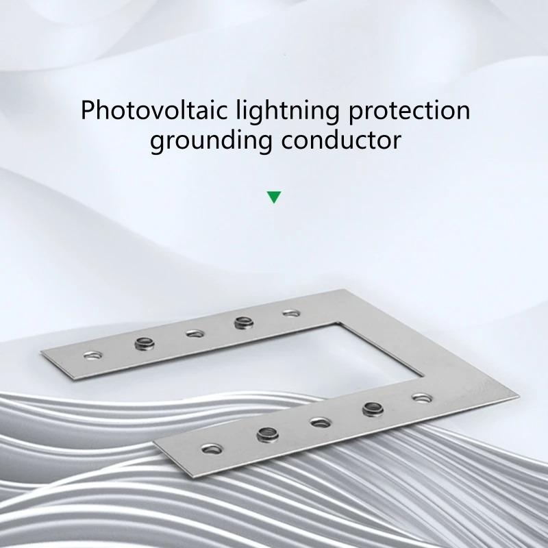 Solar Panel Grounding Conductive Sheet Photovoltaic Panel Bracket Gasket PV Grounding Clip Soalr Protection Washer Sheet Clamp