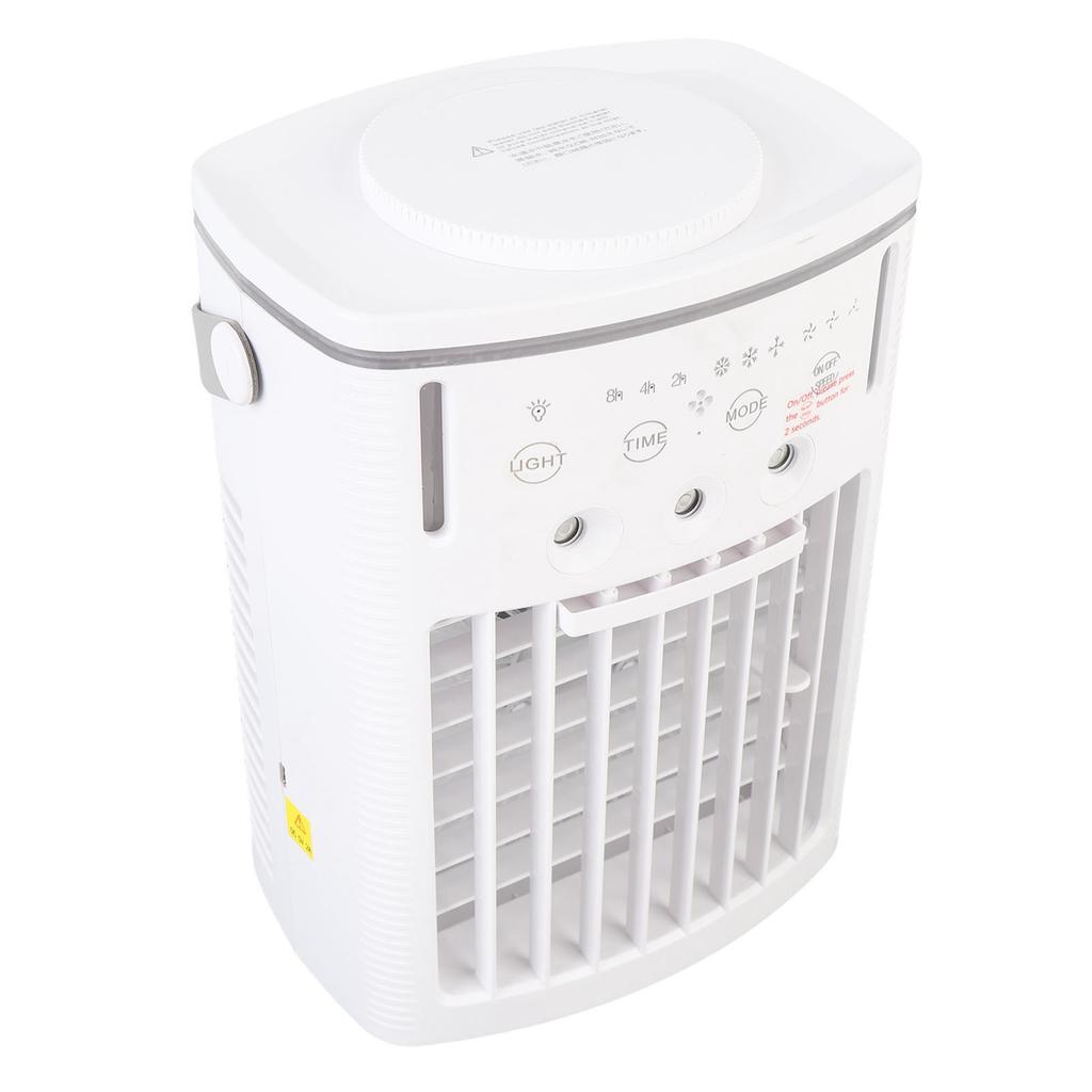 Mini Air Conditioning Portable Cooling Fan 1L Water Tank Mist Humidifier with 7 Color Lights for