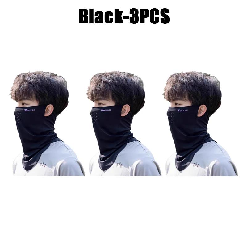 Unisex UV Protection Outdoor Neck Wrap Cover Sports Sun Proof Bib Ice Silk Mask Face Cover Neck Wrap Cover Sunscreen Face Scarf