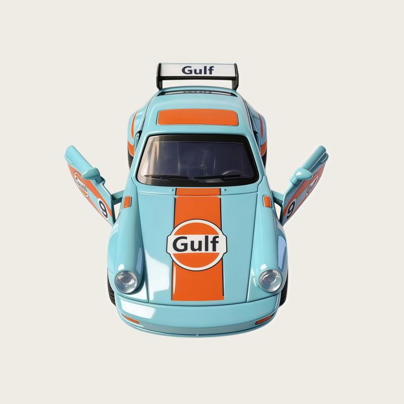 1:36 Vintage Sports Car Alloy Diecast Model, Pull Back Mechanism, Open Door Design, Tabletop Collection Decoration