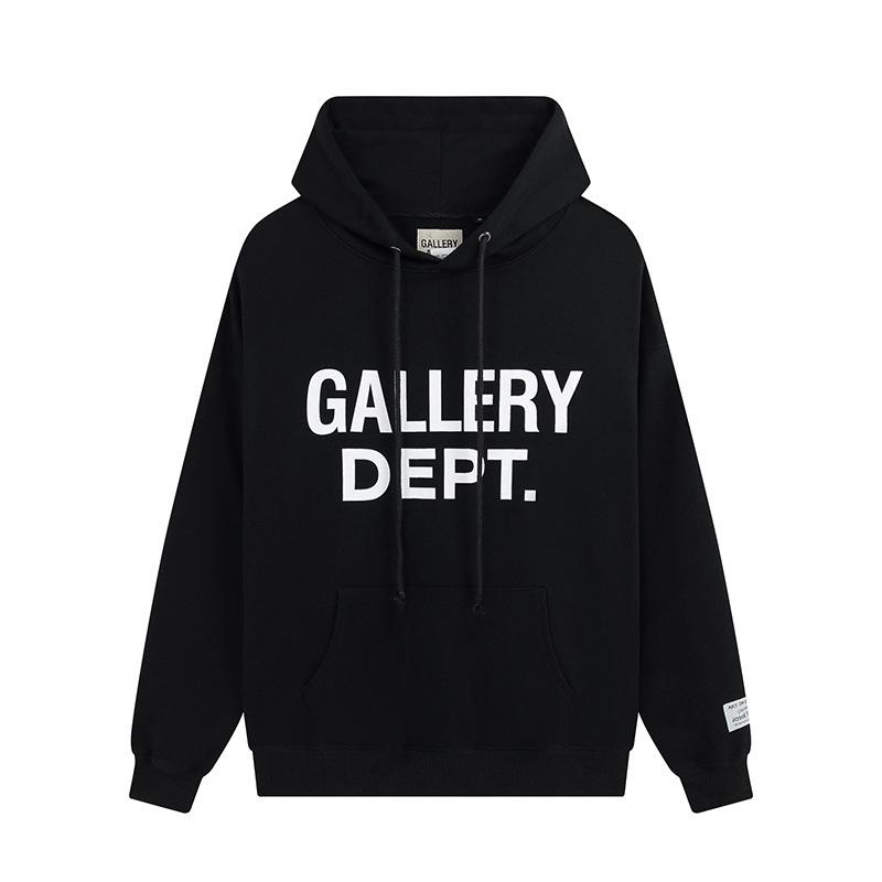 GALLERY Front Logo Print Hoodie Large