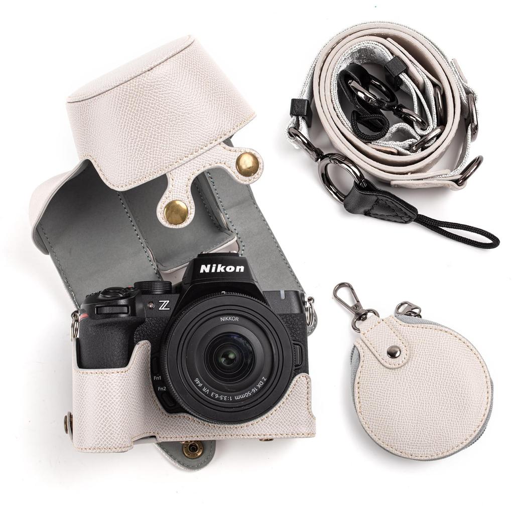 KINOKOO Camera Case for Nikon Z50 Z50 II Nikon Z50 II Nikon Z50 M2 Compatible with Protective PU with Strap II/Z50 M2, Case, Cover, II/Z50 Accessory,