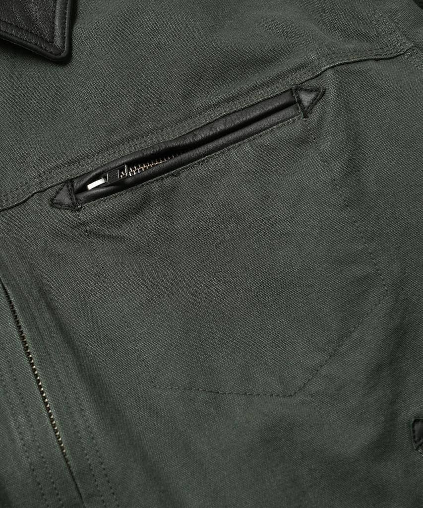 Frizmworks Heavy Canvas Destroyed Work Jacket _ Olive