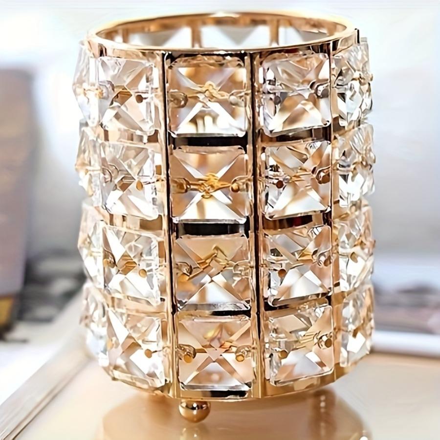 New European-Style Acrylic Pen Holder, Available in Two Colors, Suitable for Home Office Supplies, Makeup Brush Storage, Dressing Table, Candle Holder