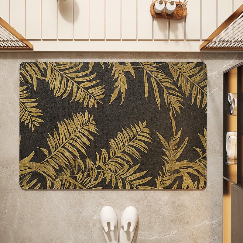 Quick-Drying Non-Slip Diatomaceous Earth Bathroom Mat: Absorbent, Washable, Dirt-Resistant Floor Mat