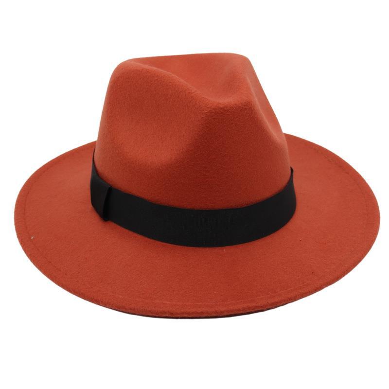 Shanghai Fedora Hat Tie-Dye Top Hat Jazz Hat Men And Women Felt Hat Temperament Woolen Hat Trend