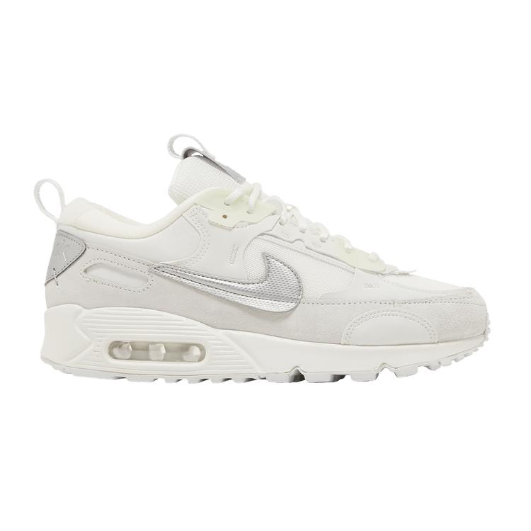 Nike Wmns Air Max 90 Futura  White Metallic Silver  36