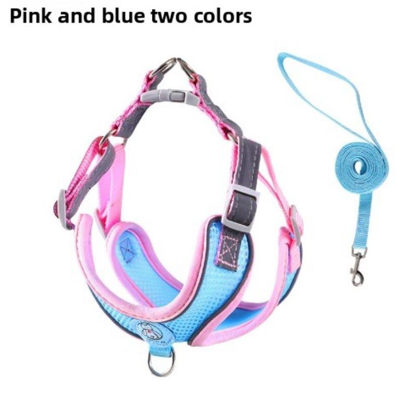 Dog Leash Vest, Small Dog Walking Leash, Cat Leash, Teddy Anti-break Reflective Chest Strap When Going Out