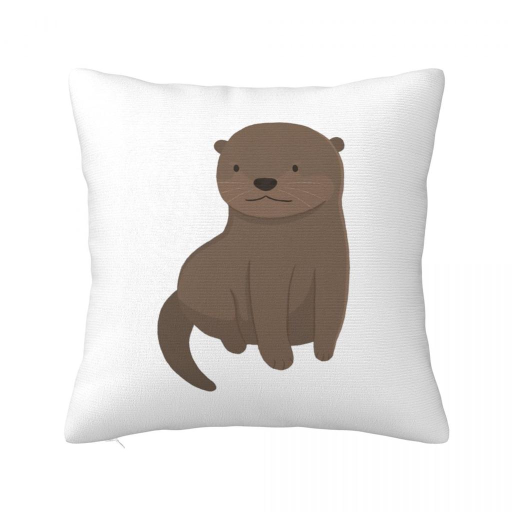 Drifting In Otter Space (Best For Color) Square Pillowcase Cushion Cover Pillow Case Throw Pillow Cover for Home Sofa