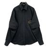 Balenciaga 2019 603106 Black Logo Double Sleeve Shirt Tops 37 blackUsed
