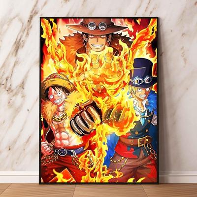 Tuval Sanat Duvar Tablosu Tek Parça Set Luffy Anime Pudding Noel Dekorasyon Baskılar ve Baskılar