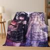 Dark Gothic Sexy Beauty Flannel Blanket Soft Warm Blanket Throw Blanket for Bedroom Living Room Bed Travel Camping Picnic Gift
