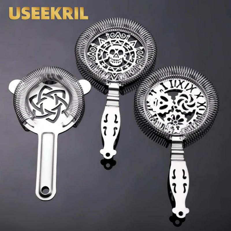 Bar Strainer Stainless Steel Strainer Skull And Mechanical Watch Bar Strainer Sprung Creative Bar Deluxe Strainer Bar Tools