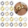 10pcs/lot 48X40mm Plated Acrylic Chain Buckle For Jewelry Making Connectors DIY Necklace Bracelet Purse Chain Accessory