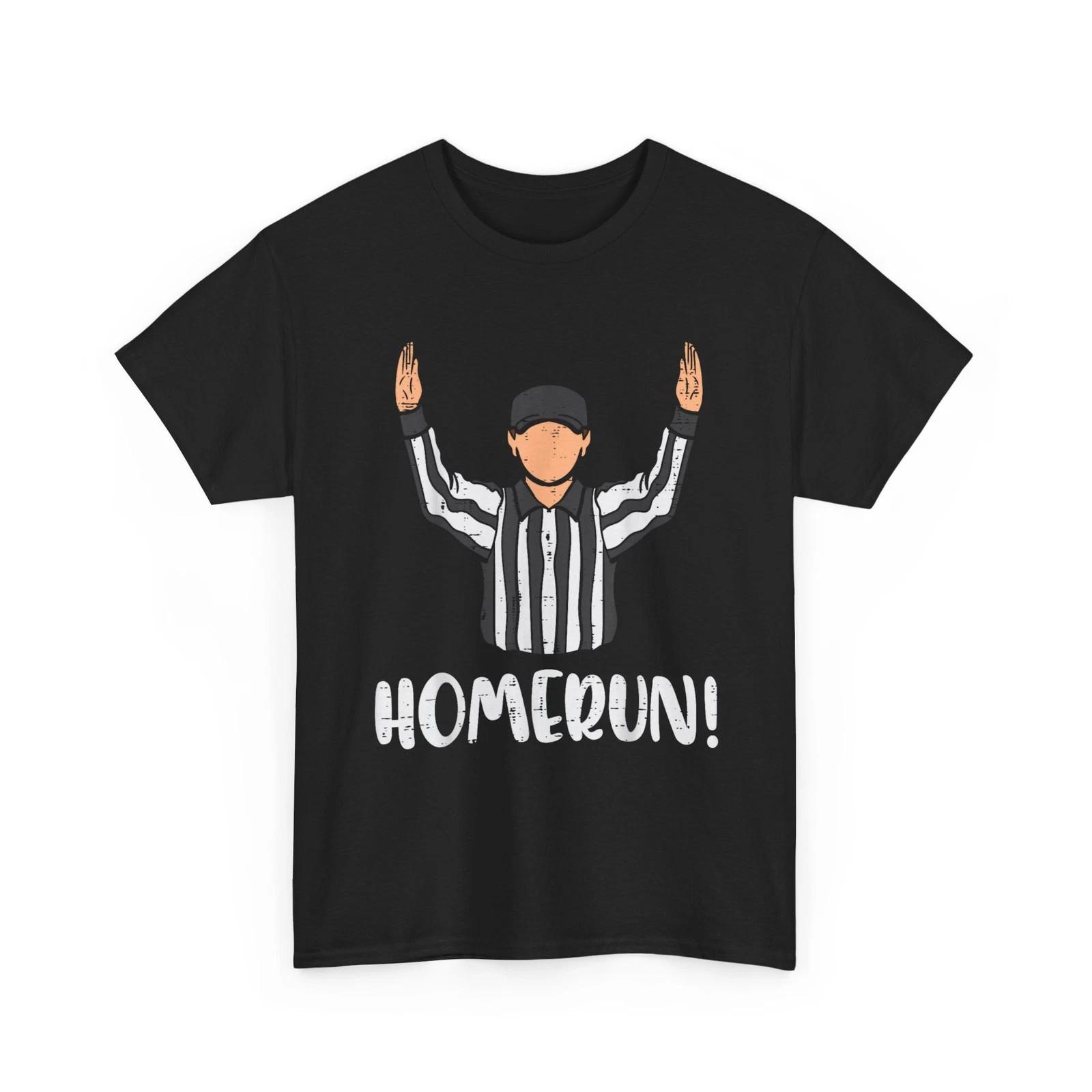 Homerun Referee Shirt, American Football Sports Lovers Women Men T-Shirt M