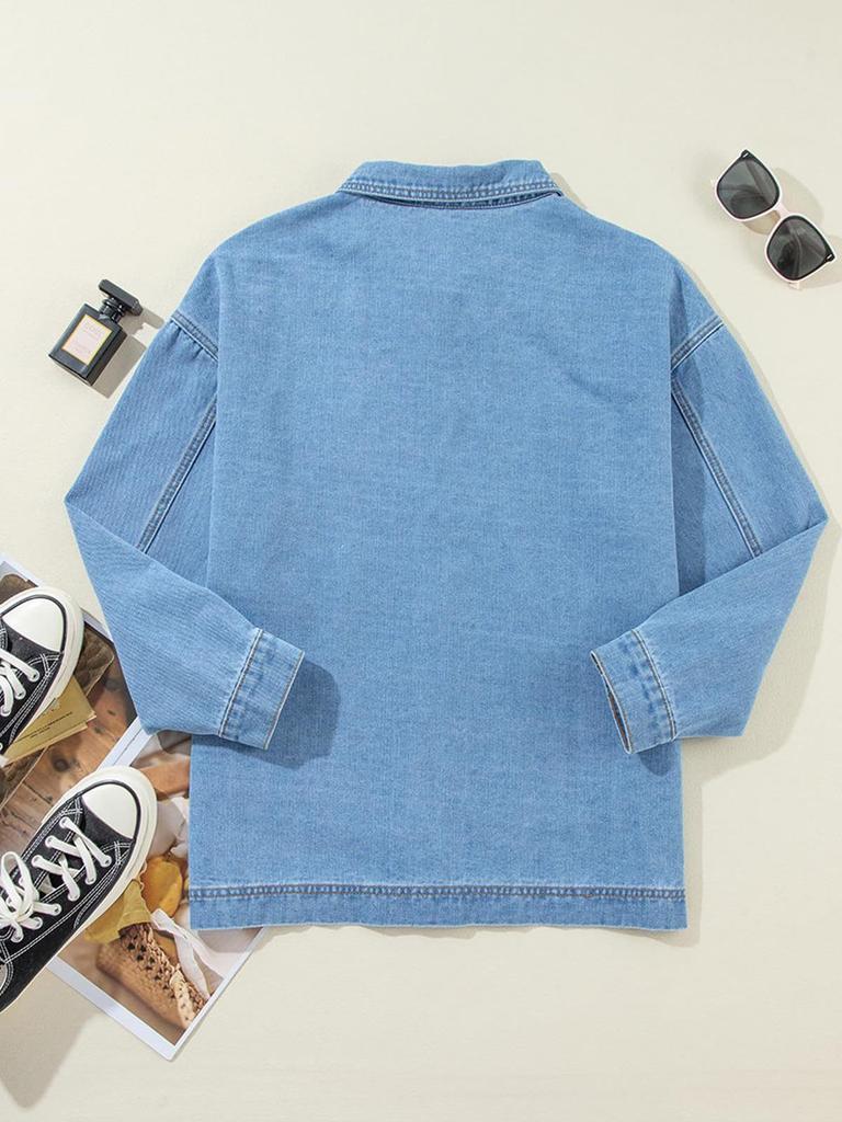 Women's Loose-Fit Denim Jacket - European & American Style
