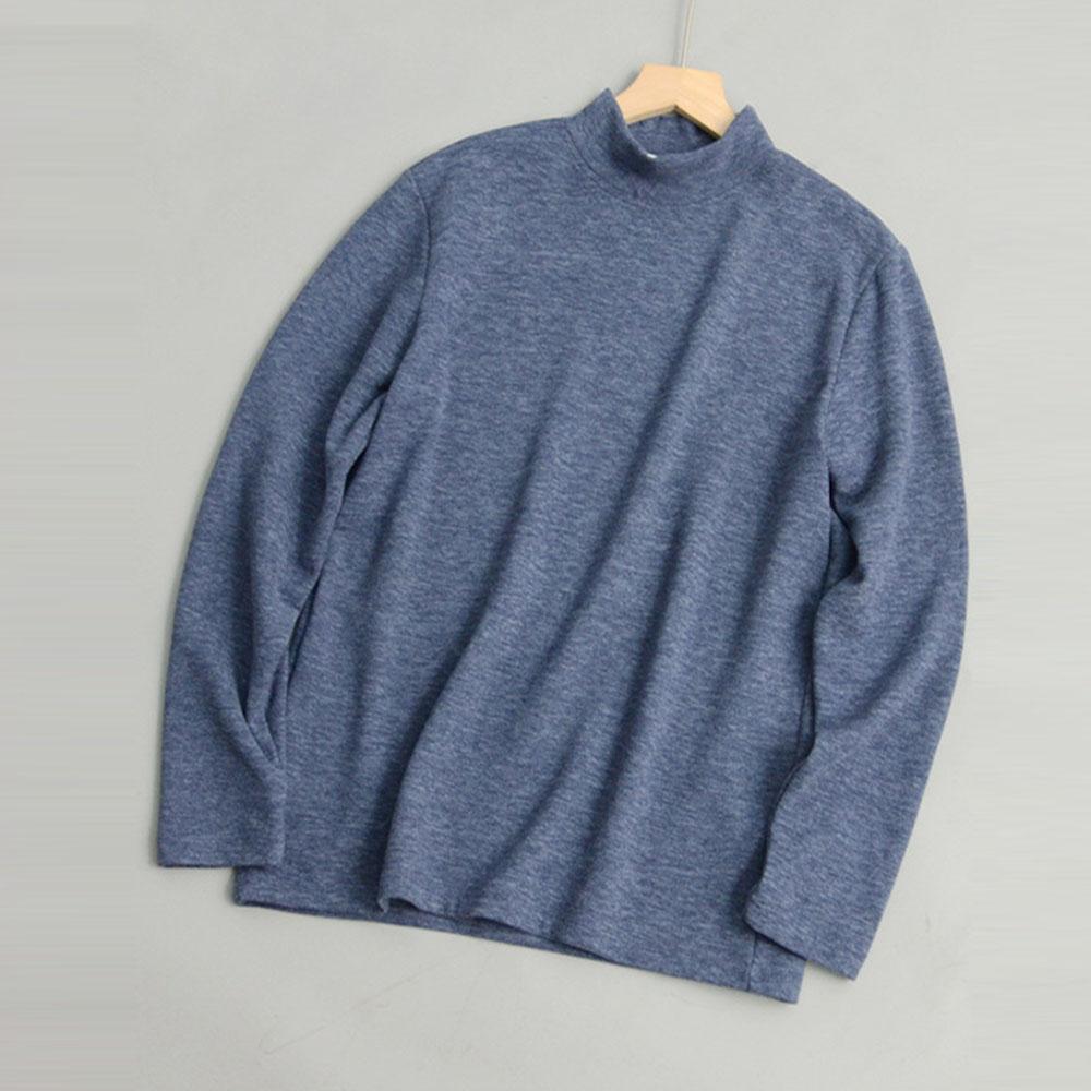 Men's Women's WInter Autumn Woollen Natural Silk Turtleneck Sweater Thermals Undershirts Blouse Tops T-Shirts For Men Korean Clothes