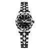 Women's Waterproof Rainproof Luminous Round Dial Stainless Steel Calendar Wristwatch Pair Business Formal Rhinestones Gift Valentine's Day