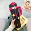 German Canim Kalse [Giant Water Cup] Cute Large Capacity Vacuum Cup Female Double Drink Straw Cup