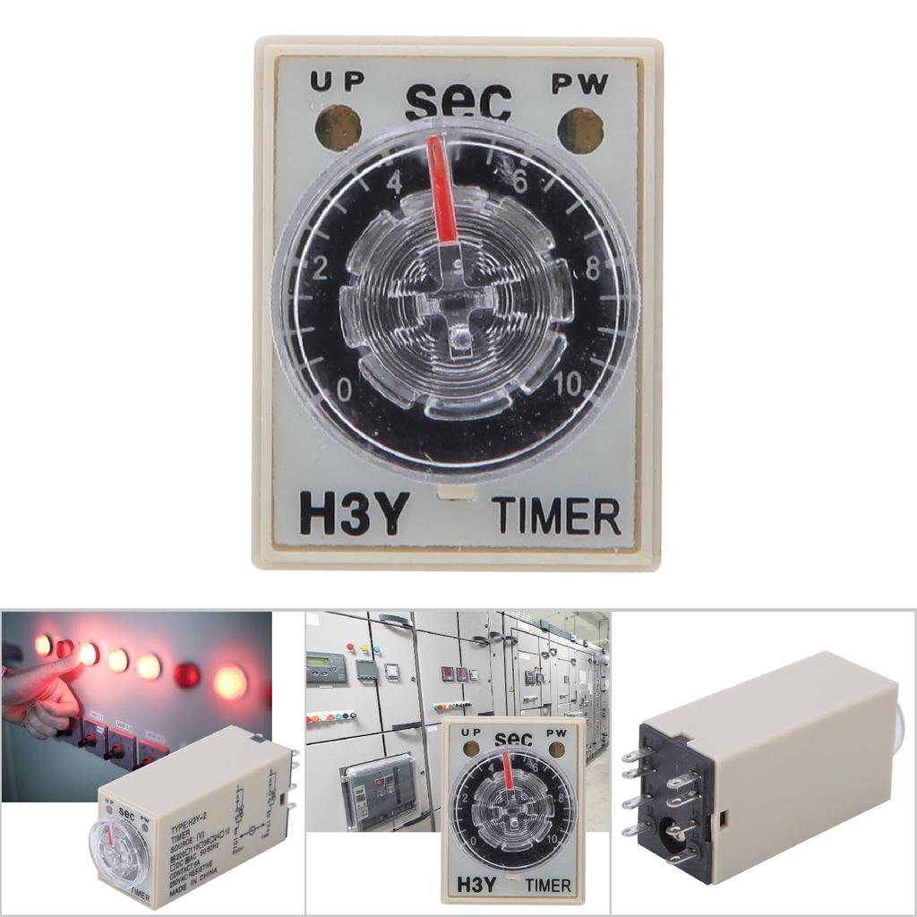 Time Relay H3Y2 8 Pin Adjustable High Accuracy Home Appliances Electrical Supplies 010s220VAC