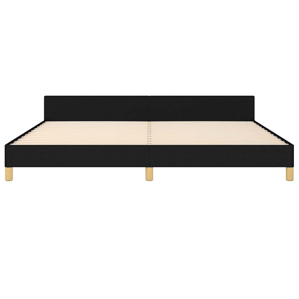Vidaxl Bed Frame Without Mattress, Black, 200X200 Cm, Upholstered