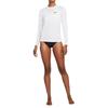 Nike Essenziale Hydroguard Outdoor Casual Sportivo Girocollo Manica Lunga Costume da Bagno Due Pezzi Costume da Bagno Donna Bianco NESSA386-100