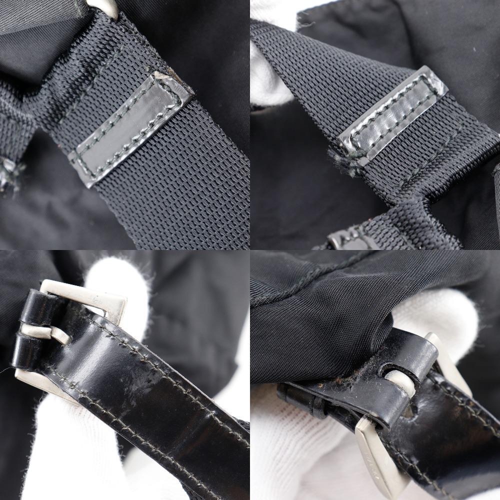 Prada Backpack Daypack Black Nylon Women Used