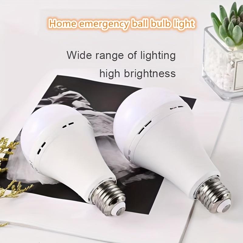 E27 LED rechargeable light bulb, water-resistant, 220V constant current emergency light, suitable for home, outdoor, and camping use.