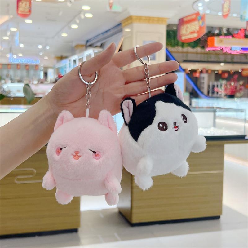 Adorable Plush Puppy Keychain Cute Soft Stuffed Dog Toy Perfect For Bags And Keys