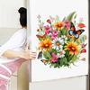 Painted Butterfly Flowers Small Grass Wall Sticker Toilet Bathroom Refrigerator Wall Sticker Living Room Bedroom Decoration Painting
