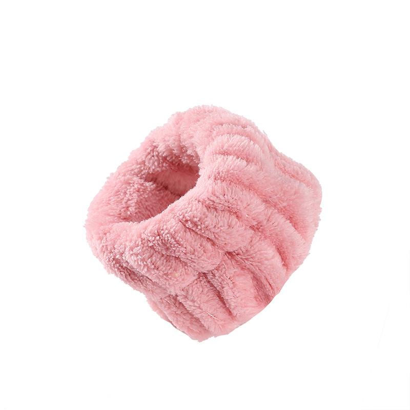 Plush face wash wrist strap for washing and moisture-proof sleeve artifact wholesale girls flannel