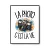 Poster The Photo Is Life | Poster Photo Paper 310 G Pearlescent Finish Size A3 | Wall Decoration Living Room Bedroom Office