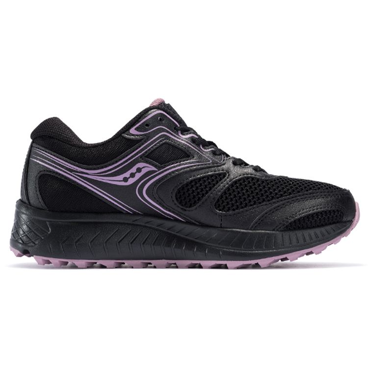 Saucony Cohesion 12 Outdoor Trail Running Shoes Women sneaker Black Purple S10475-53